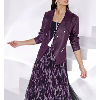 Lederimitat-Blazer, traube