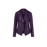 Lederimitat-Blazer, traube