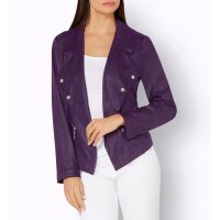 Lederimitat-Blazer, traube