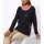 Pullover m. Stickerei, schwarz-fuchsia