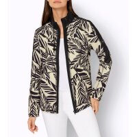 Shirtjacke in Struktur-Qualität, schwarz-sand