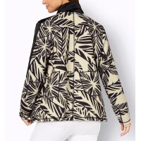 Shirtjacke in Struktur-Qualität, schwarz-sand