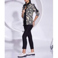 Shirtjacke in Struktur-Qualität, schwarz-sand