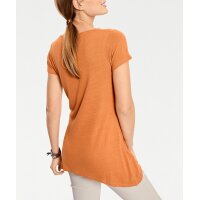 Bourette-Seide-Longshirt, orange
