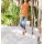 Bourette-Seide-Longshirt, orange