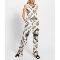 Jersey Jumpsuit, champagne-sage printed