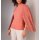 Merino-Kaschmir-Strickjacke, koralle-meliert