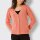 Merino-Kaschmir-Strickjacke, koralle-meliert