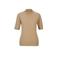 Merino-Kaschmir-Pullover, camel-meliert