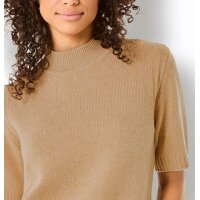 Merino-Kaschmir-Pullover, camel-meliert