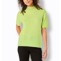 Merino-Kaschmir-Pullover, pistazie-meliert