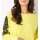 Seiden-Kaschmir-Pullover m. Spitze, zitrone-schwarz
