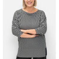 3/4-Arm-Shirt, schwarz-weiß