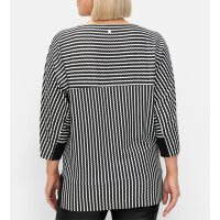 3/4-Arm-Shirt, schwarz-weiß