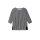 3/4-Arm-Shirt, schwarz-weiß
