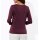 3/4-Arm-Shirt m. Mesh-Einsatz, burgund