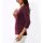 3/4-Arm-Shirt m. Mesh-Einsatz, burgund