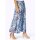 Georgette-Schlupfrock, hellblau-ecru-bedruckt