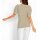 Shirt m. Raffungen, sesam