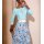 3/4-Arm-Shirt  m. Glitzersteinchen, hellblau