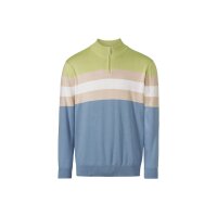 Herren-Stehkragenpullover, bleu-gestreift