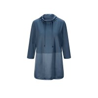 3/4-Arm-Shirt im Lagen-Look, rauchblau