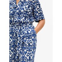 Tunic + Bermuda shorts, ecru patterned