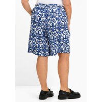 Tunic + Bermuda shorts, ecru patterned