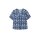 Tunic + Bermuda shorts, ecru patterned