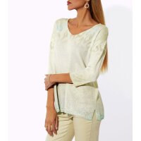 3/4-Arm-Pullover, sesam-champagner-bedruckt