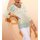 3/4-Arm-Pullover, sesam-champagner-bedruckt