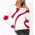 Jacquardmuster-Pullover, weiß-rot