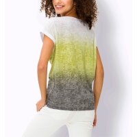Shirt m. Farbverlauf, ecru-khaki-gemustert