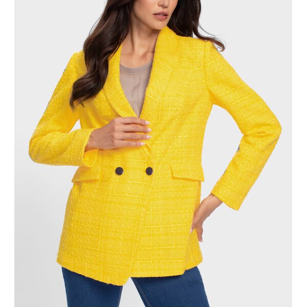 Boucle-Blazer, słoneczny żółty