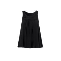 Shirttop mit Häkeleinsatz, schwarz