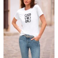 Shirt mit Schriftzug, weiß