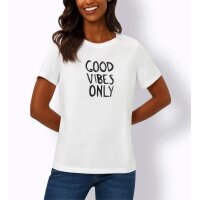 Shirt mit Schriftzug, weiß