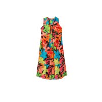 Maxikleid mit Blumenmuster, bunt