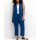 7/8-Hose aus Leinen-Mix, blaubeere