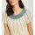 Ribbon Yarn Pullover, white-turquoise