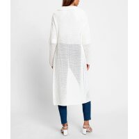 Ajour Pattern Knit Coat, ecru