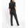 Jumpsuit in Suede Look, black