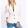 Jersey blazer w. contrasting ribbed cuffs, ecru