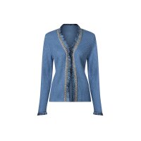Jacquard-Cardigan m.Glitzersteinchen,...