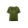 Bluse m. Plissee-Falten, oliv