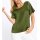 Bluse m. Plissee-Falten, oliv