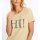 Shirt m. Zierperlen-"Hi!"-Schriftzug, sand