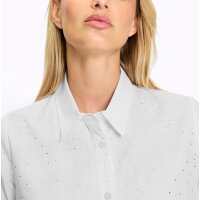 Hemdbluse m. Glitzersteinchen, weiß