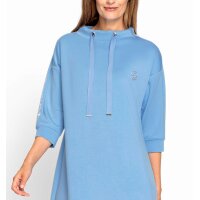 Sweatkleid m.Glitzerstein-Applikation, himmelblau