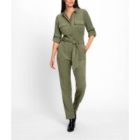 Overall in Veloursleder-Optik, khaki
